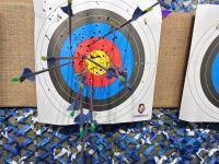 开云APP-射箭比赛箭射中靶心，选手命中目标