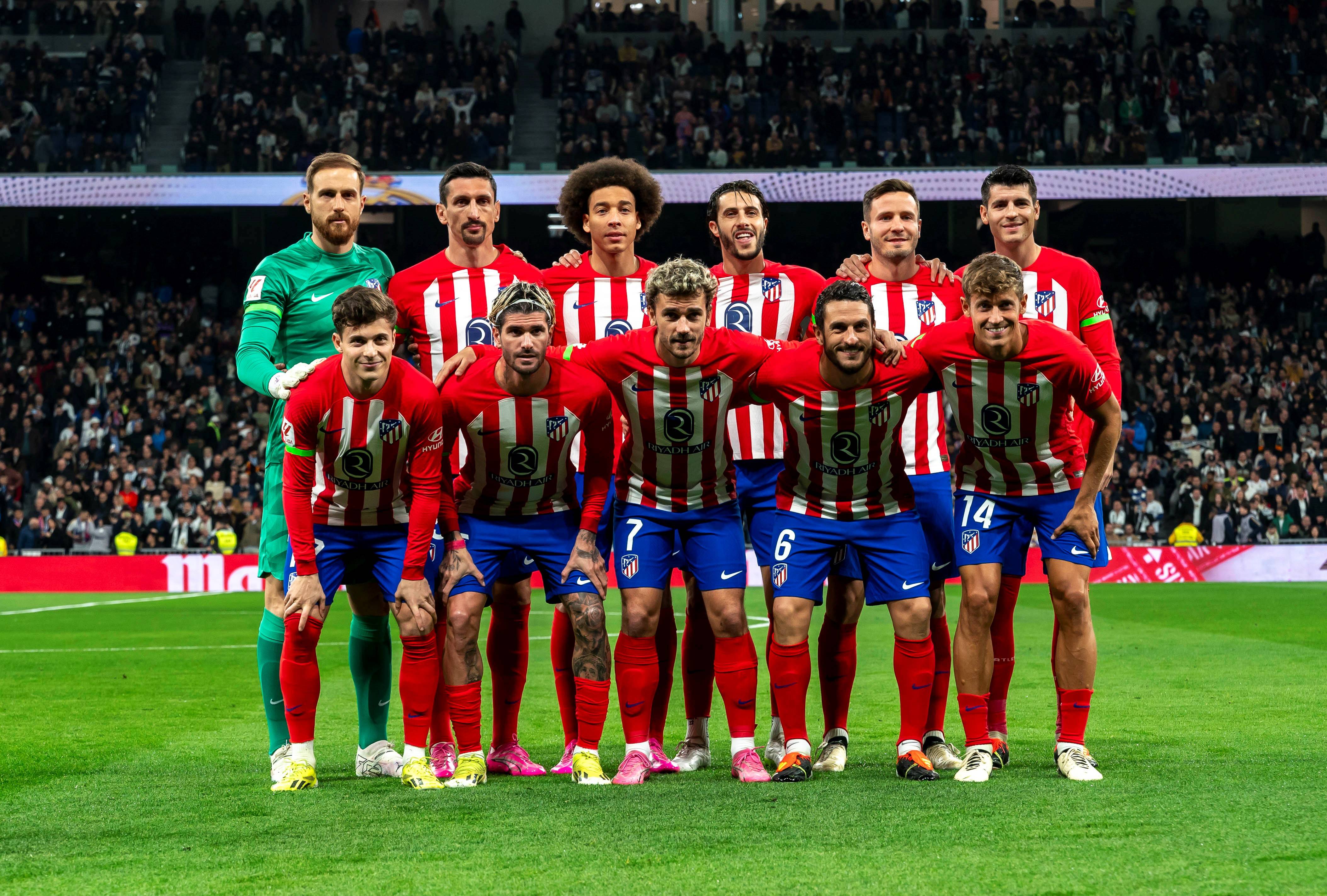 西班牙国家队球员亮相西甲赛场